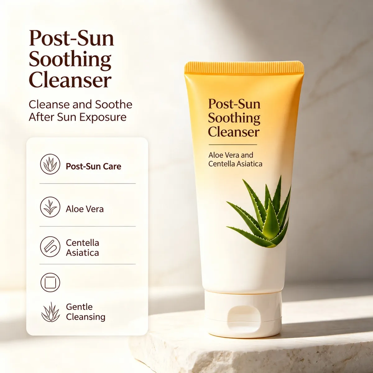 Aloe & Centella After-Sun Cleanser: cleanser, 100 g