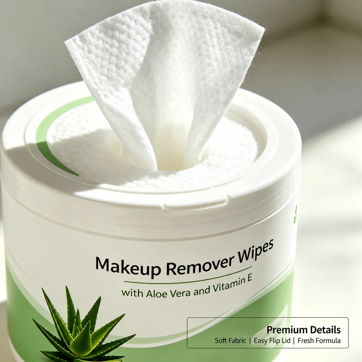 Aloe & Vitamin E Makeup Remover Wipes: makeup remover wipes