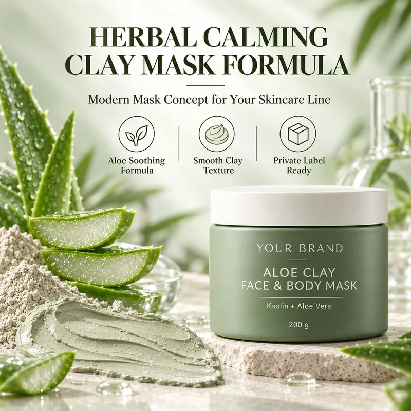 Aloe Vera & Kaolin Face and Body Mask: mask, 100 ml