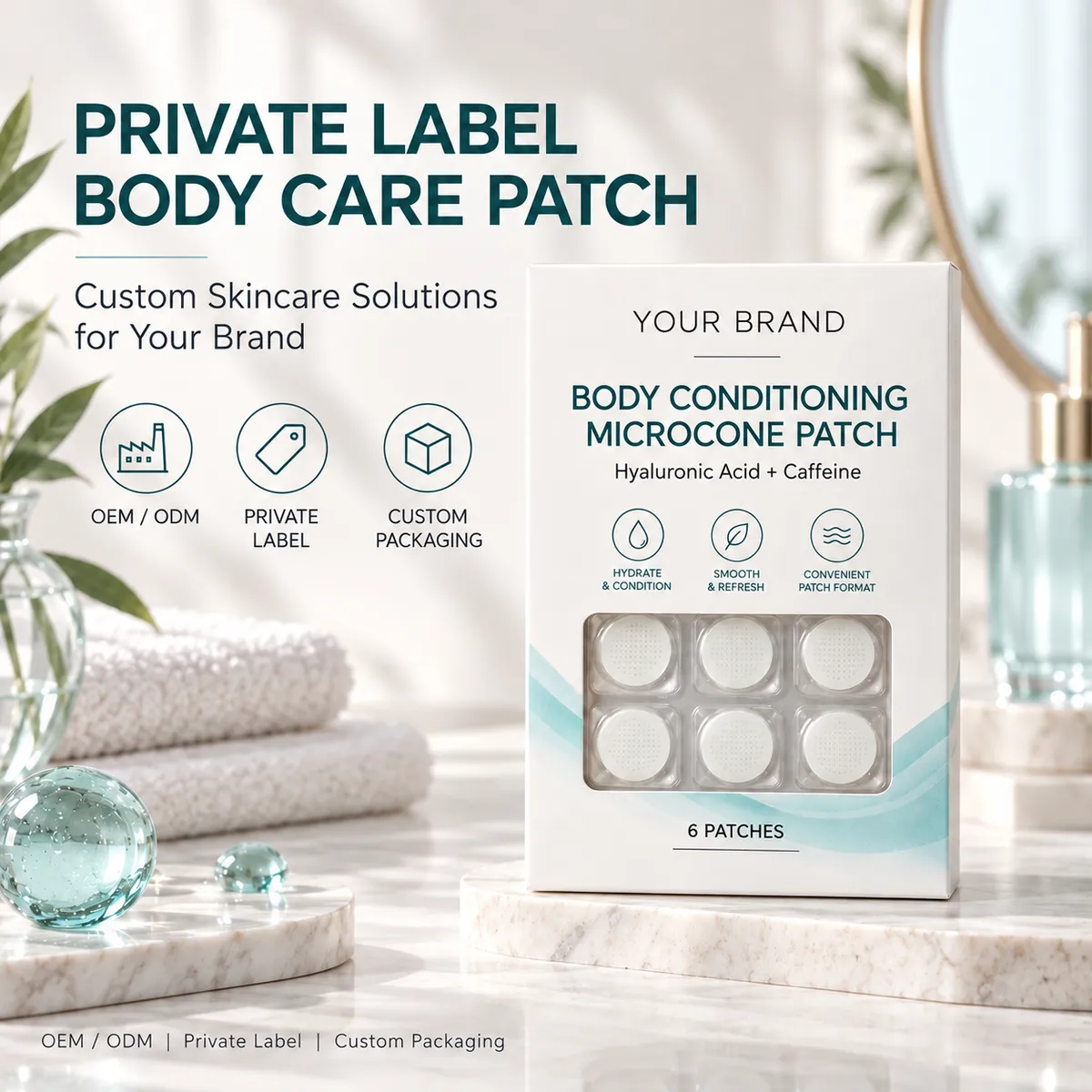 Body Conditioning Microcone Patches: patches