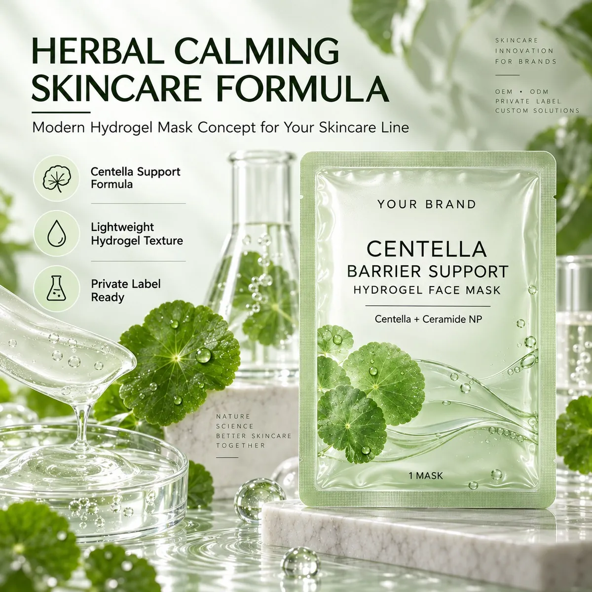 Centella Barrier Hydrogel Face Mask: hydrogel mask, 28 g