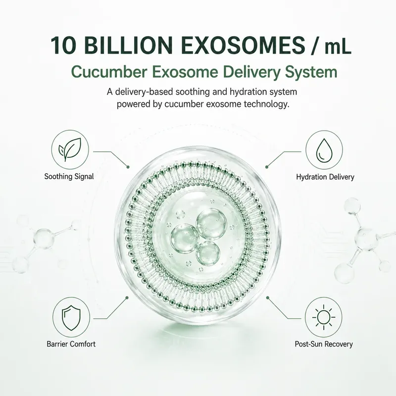 Cucumber Exosome Vial Kit — Cooling SOS Rescue: vial kit, (100 mg + 3 ml) × 24 per box