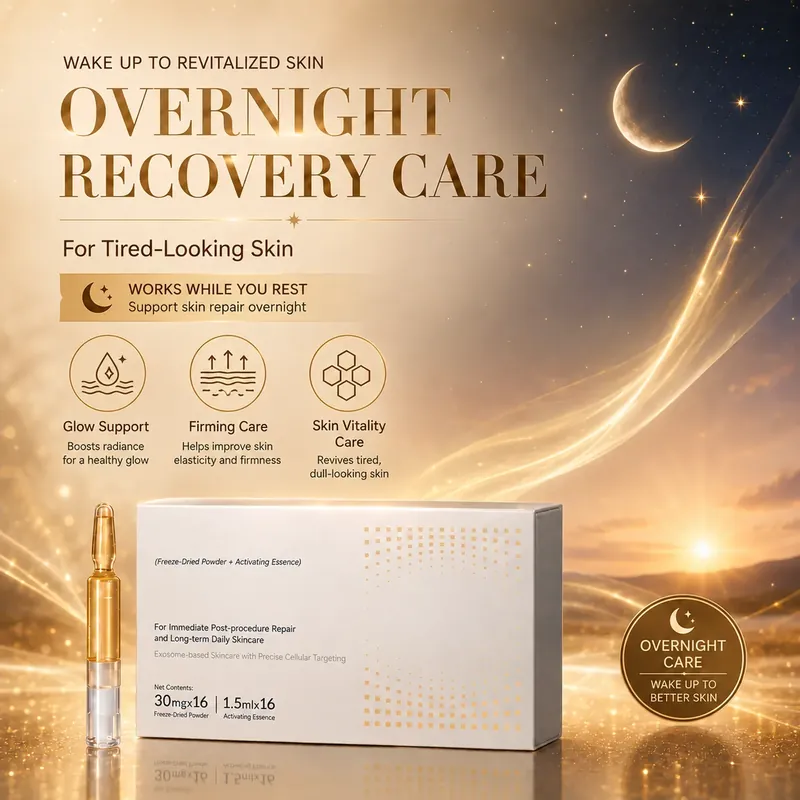 Ginseng Exosome Ampoule — Overnight Renewal & Radiance: ampoule set, (30 mg + 1.5 ml) × 16 per box