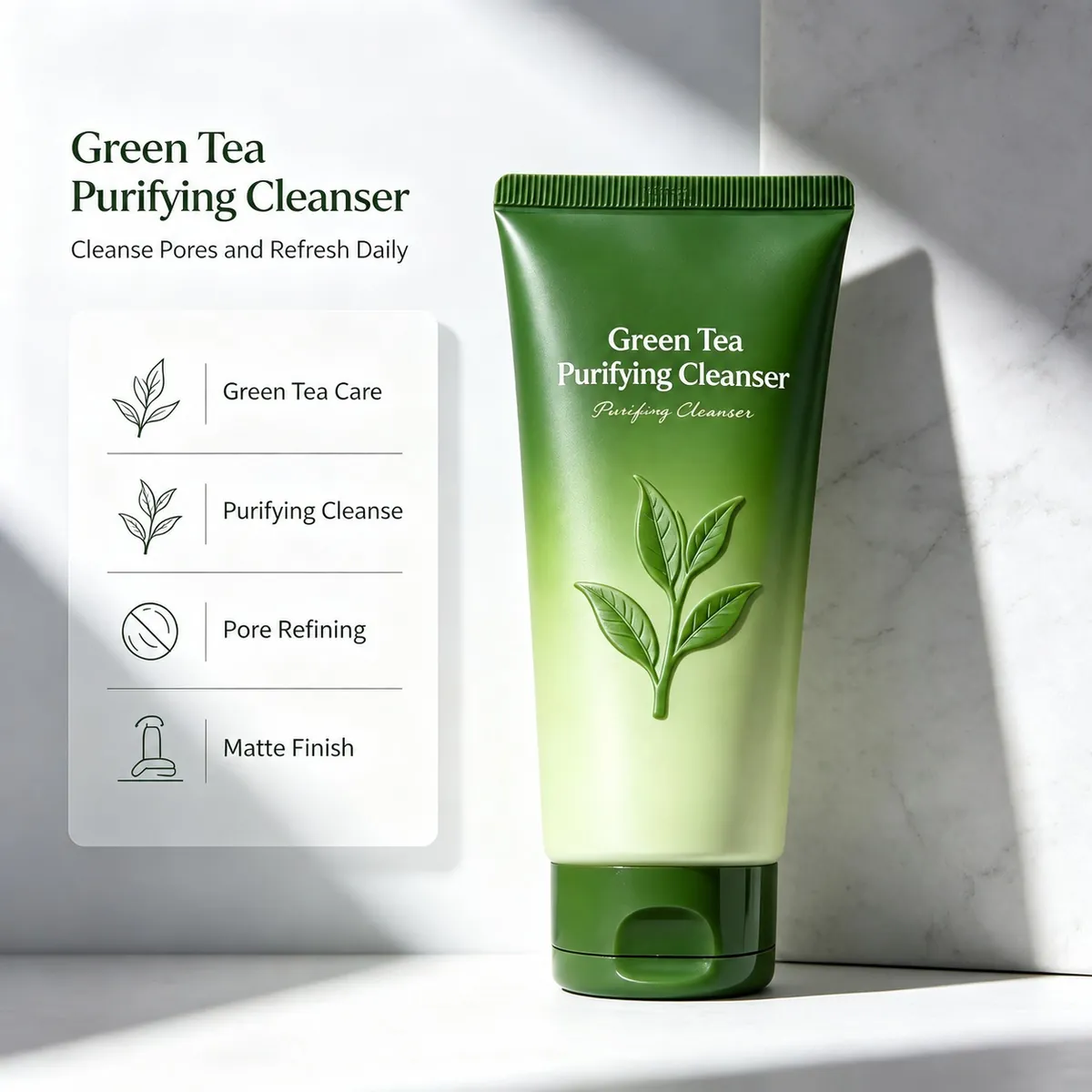 Green Tea Amino Acid Cleanser: cleanser, 100 g