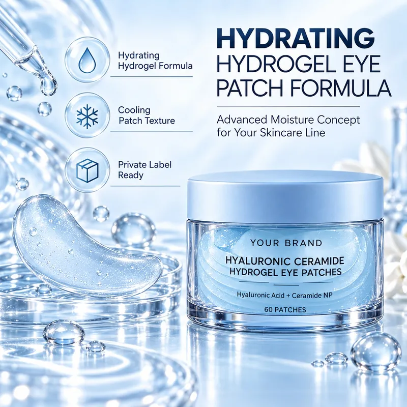 Hyaluronic & Ceramide Hydrogel Eye Patches: eye patches, 50 g