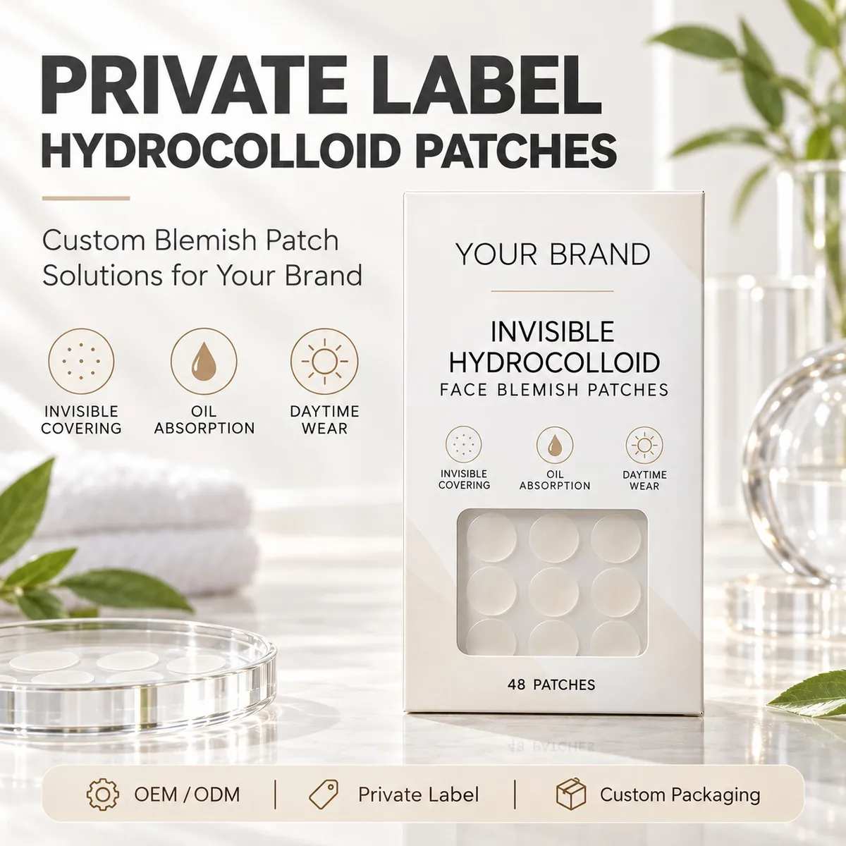 Invisible Hydrocolloid Blemish Patch: patches