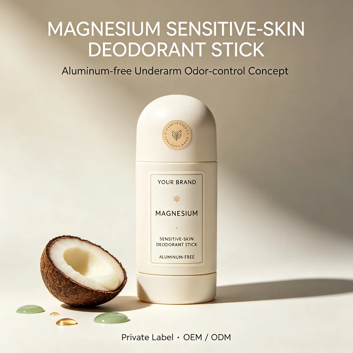 Magnesium Sensitive-Skin Deodorant Stick: deodorant, 50 g