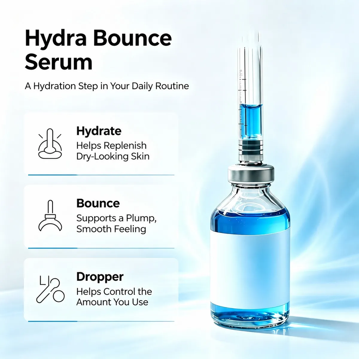 Multi-Hyaluronic Hydra Bounce Ampoule Serum: ampoule serum, 30 ml